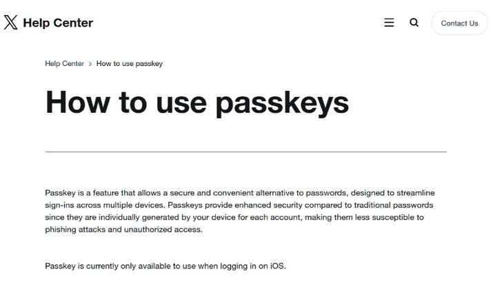 朔州苹果维修店铺分享iOS用户如何通过通行密钥(Passkey)登录 